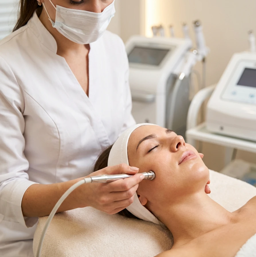 Diamant-Microdermabrasion mechanisches Peeling