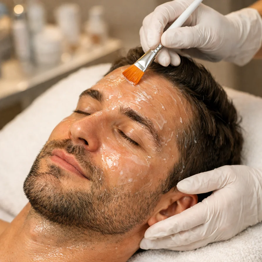 Fruchtsäurepeeling für Männerhaut