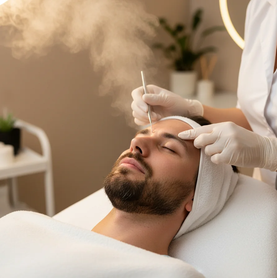 Professionelle Gesichtsreinigung für Männer