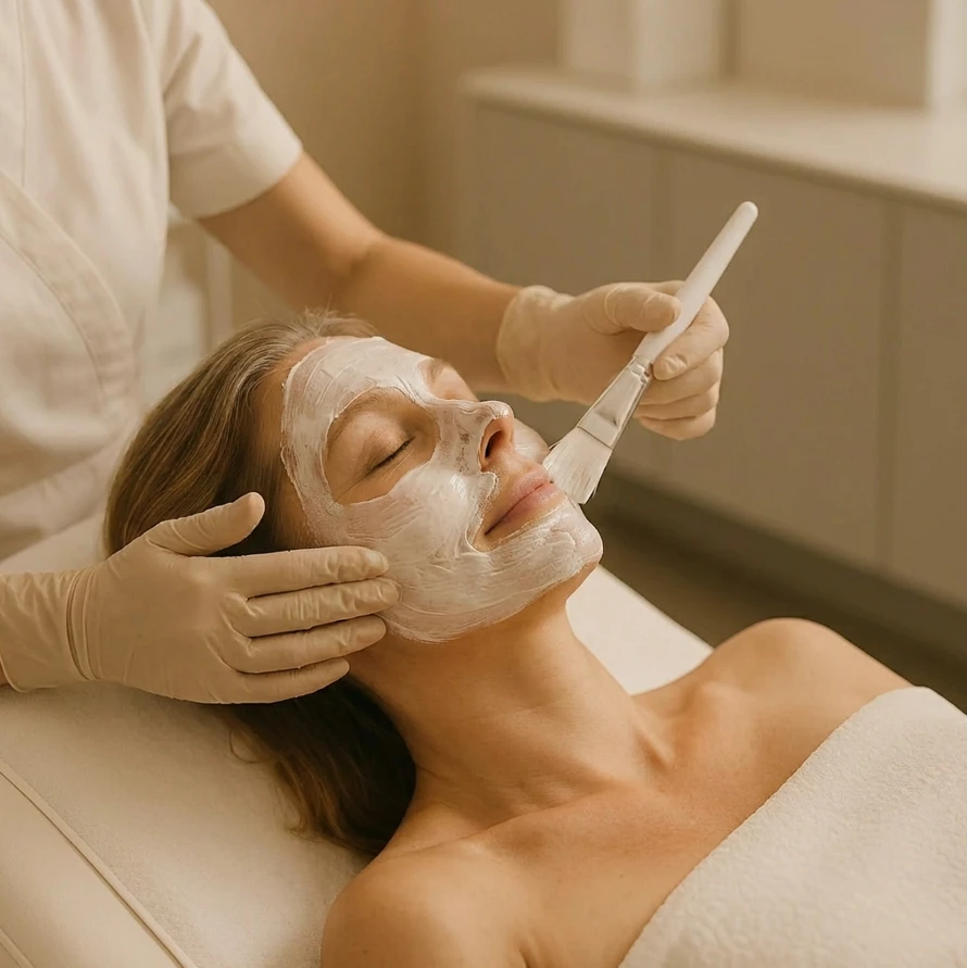 Luxuriöse Spezialmaske als krönender Abschluss der LUX Behandlung