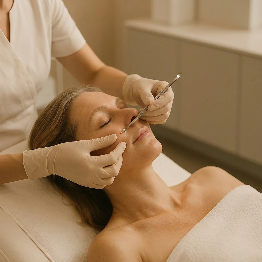 Professionelle Hautausreinigung bei der Anti-Aging Gesichtsbehandlung in Berlin