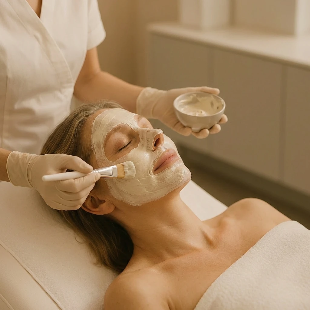 Beruhigende Spezialmaske zur Wirkstoffeinschleusung