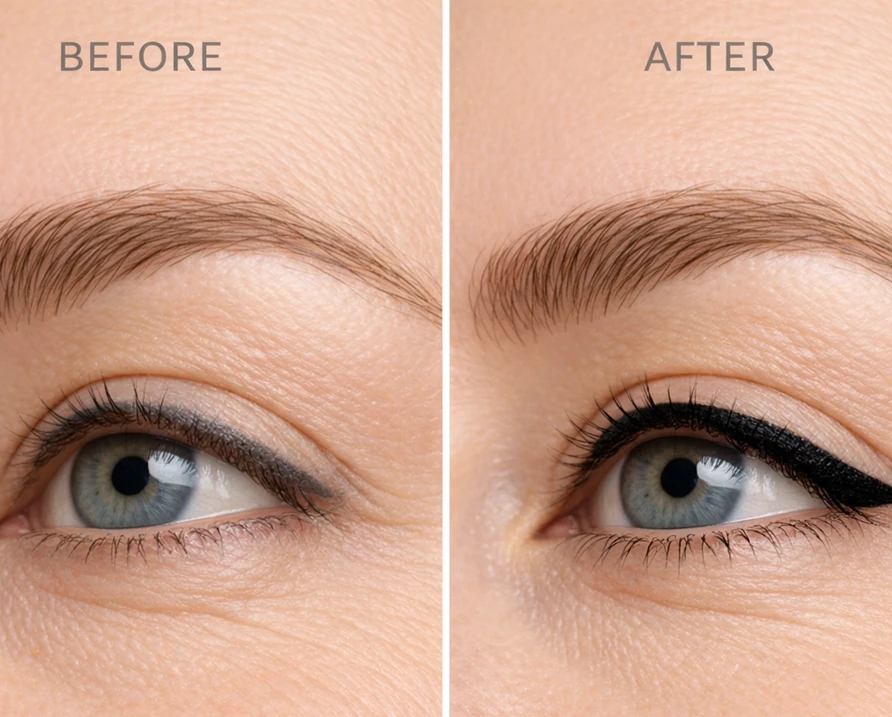 Präzise Pigmentierung am Augenlid durch Olga Keller