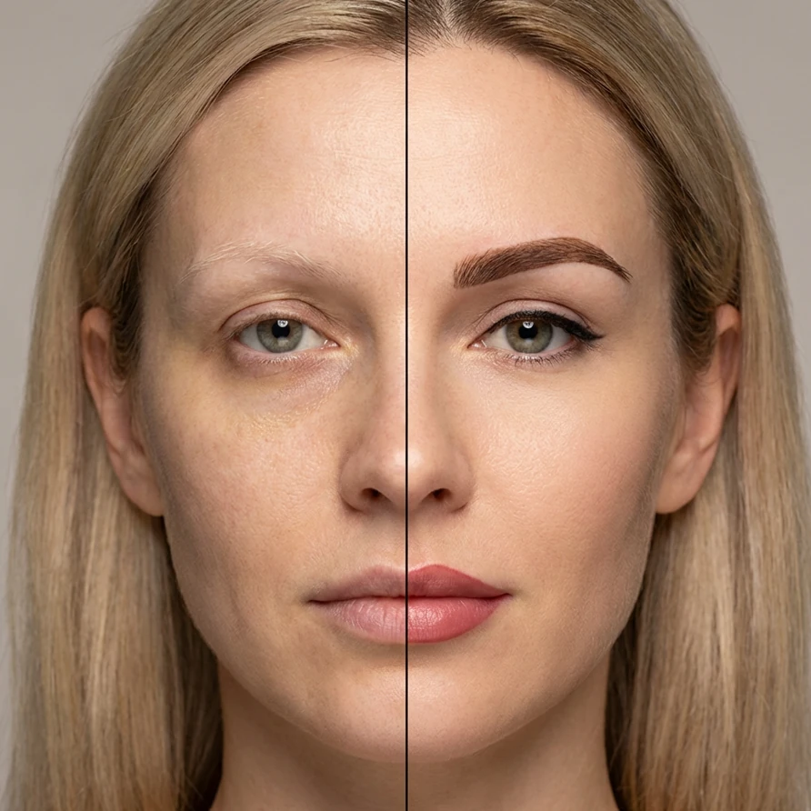 Lippen Permanent Make-up Auffrischung – strahlendes Ergebnis