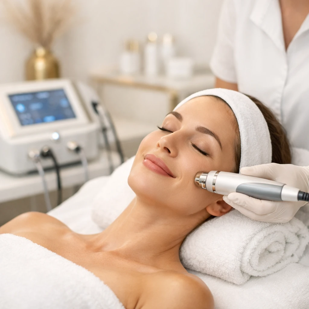 Mesoporation Behandlung im Kosmetikinstitut Expert Berlin, entspannte Atmosphäre