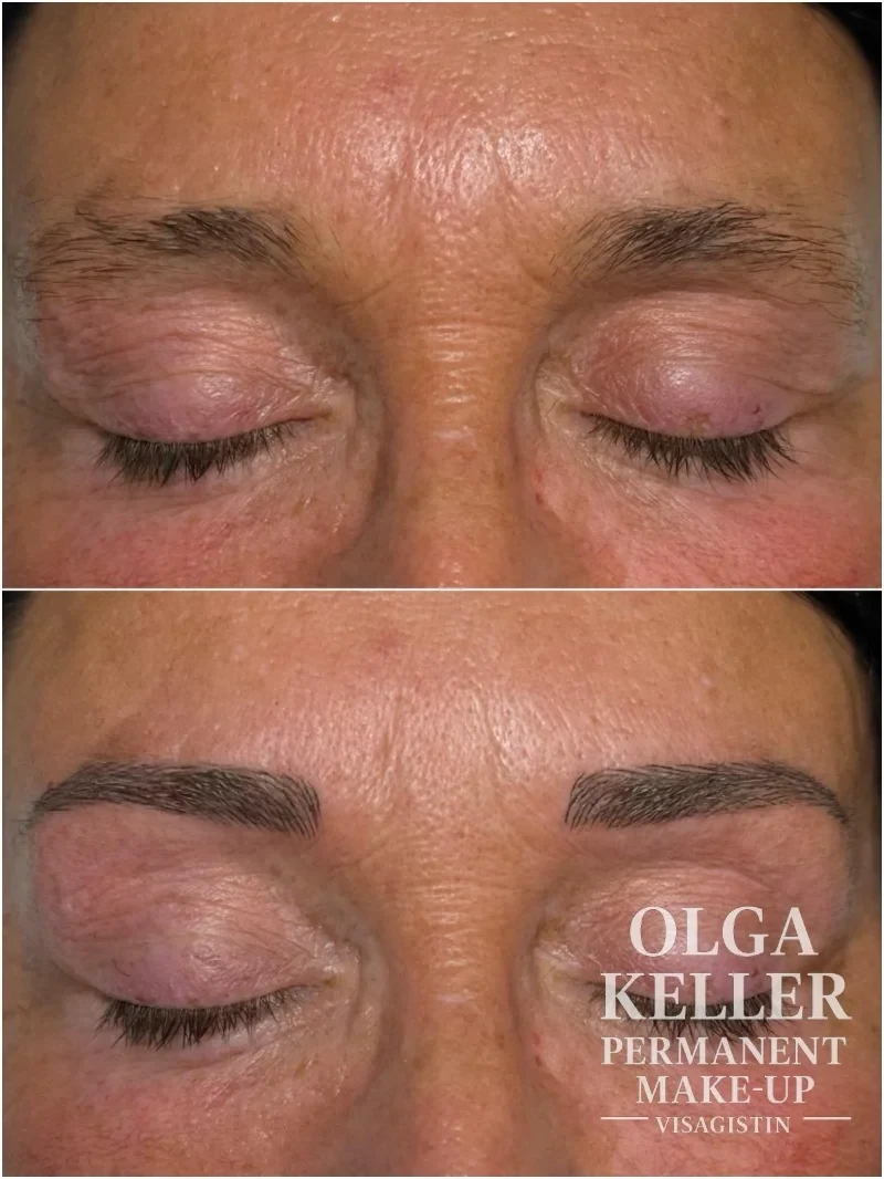 Microblading Behandlung in Berlin – vorher nachher Ergebnis