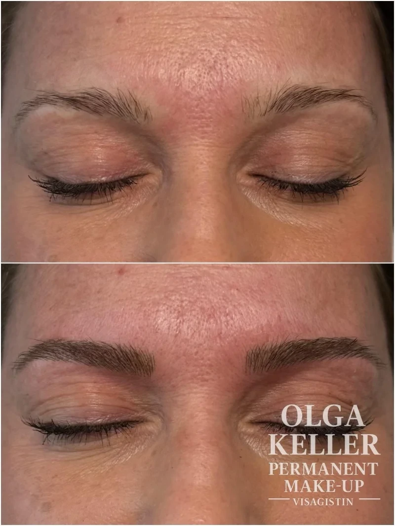Microblading Studio Berlin – vorher nachher Augenbrauen