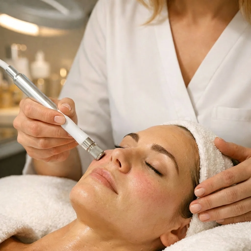 Diamant-Mikrodermabrasion für feinere Poren in Berlin