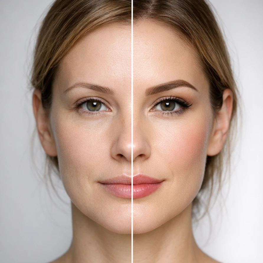 Permanent Make-up Augenbrauen Auffrischen Berlin – vorher nachher