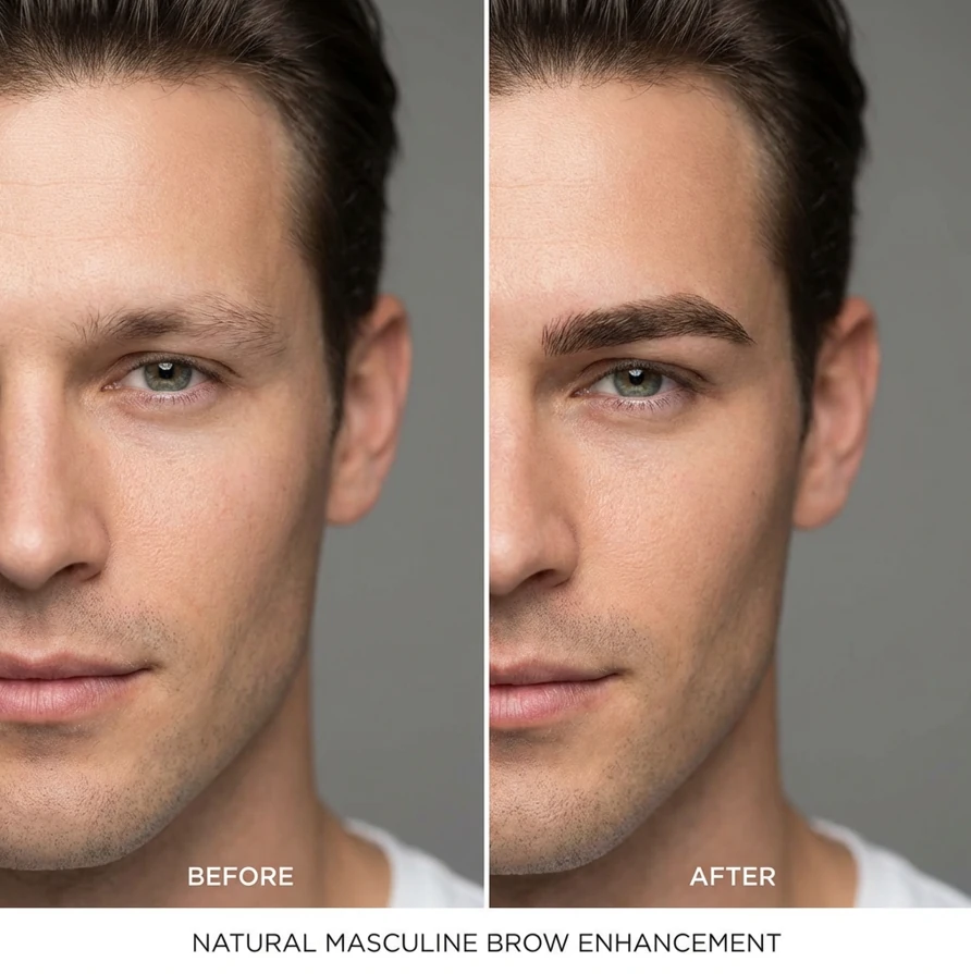 Permanent Make-up für Männer Berlin – natürliche Augenbrauenverdichtung