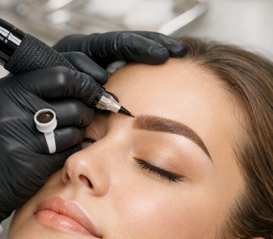 Powder Brows Auffrischen Berlin – Farbauffrischung