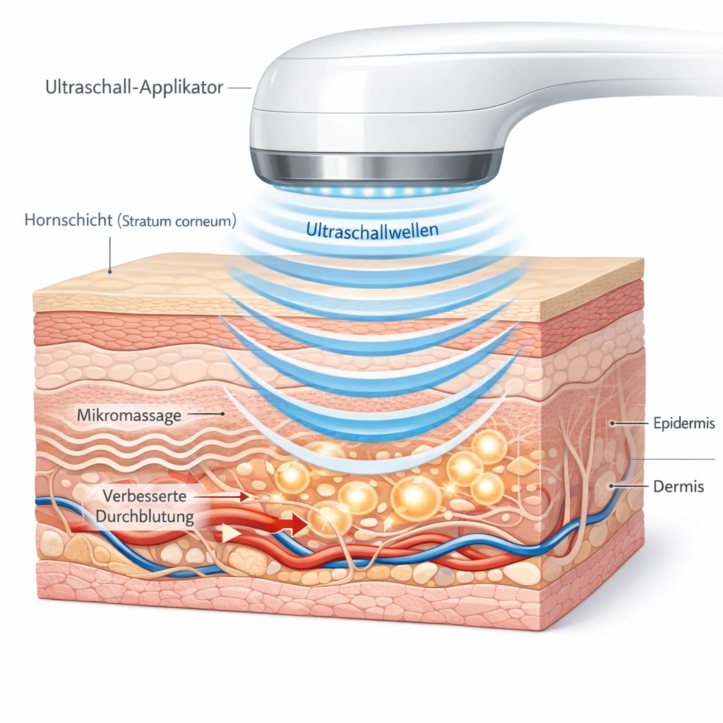 Ultraschall Gesichtsbehandlung Querschnitt