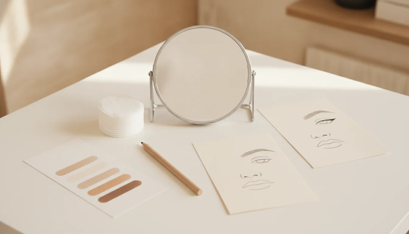 Consultation before a first permanent makeup appointment in Berlin with Olga Keller