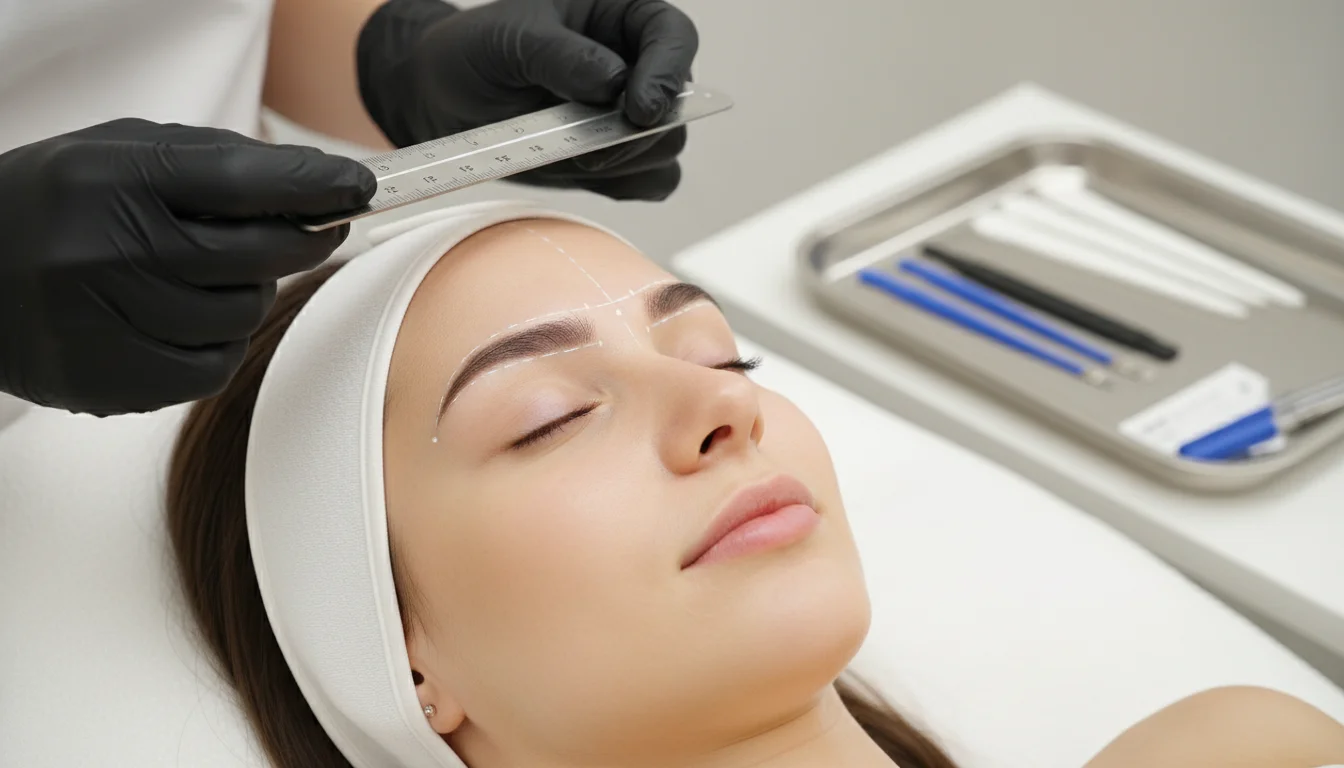 Personal eyebrow shape consultation for permanent makeup in Berlin