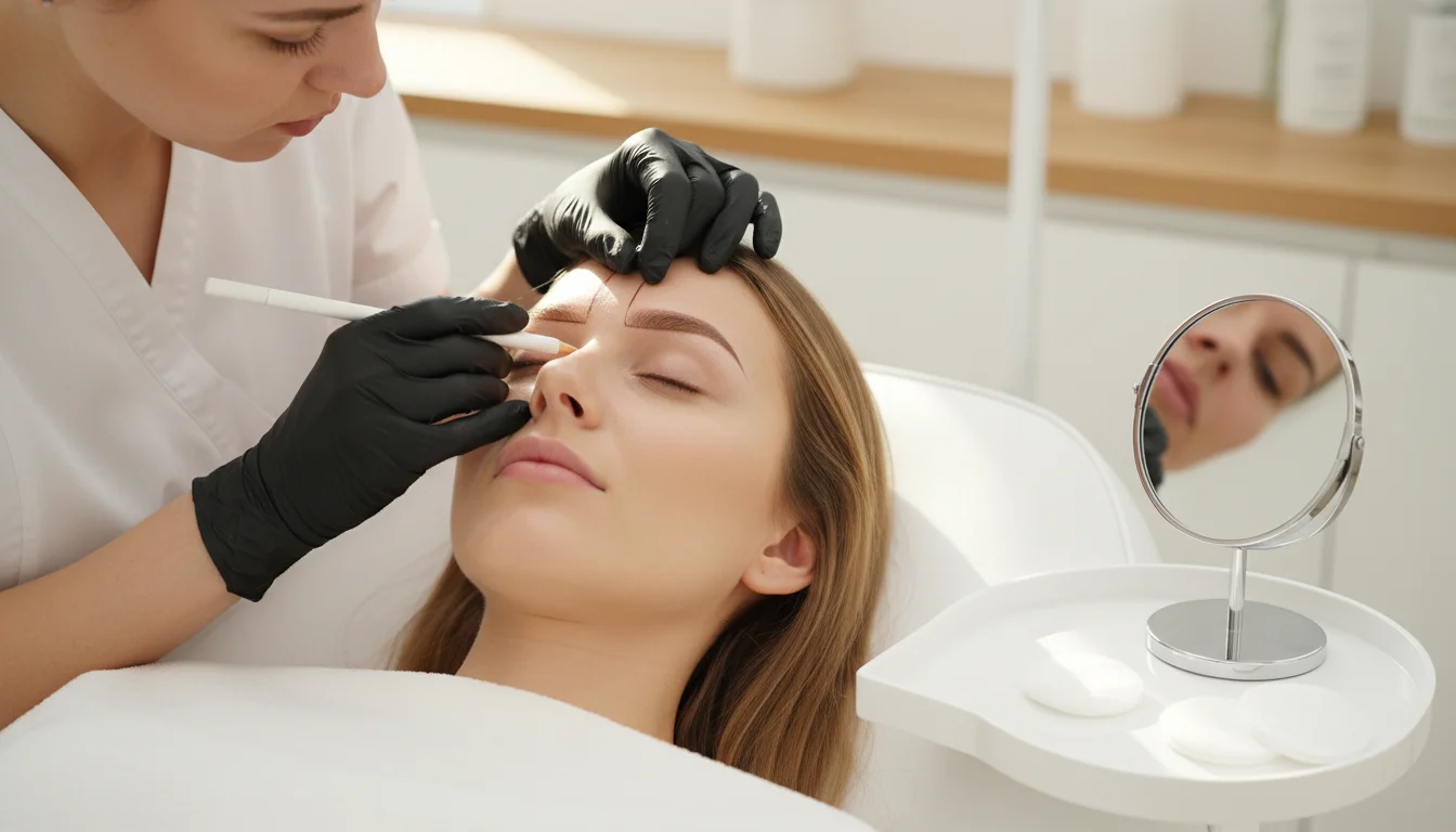 Permanent eyebrow makeup correction consultation in Berlin