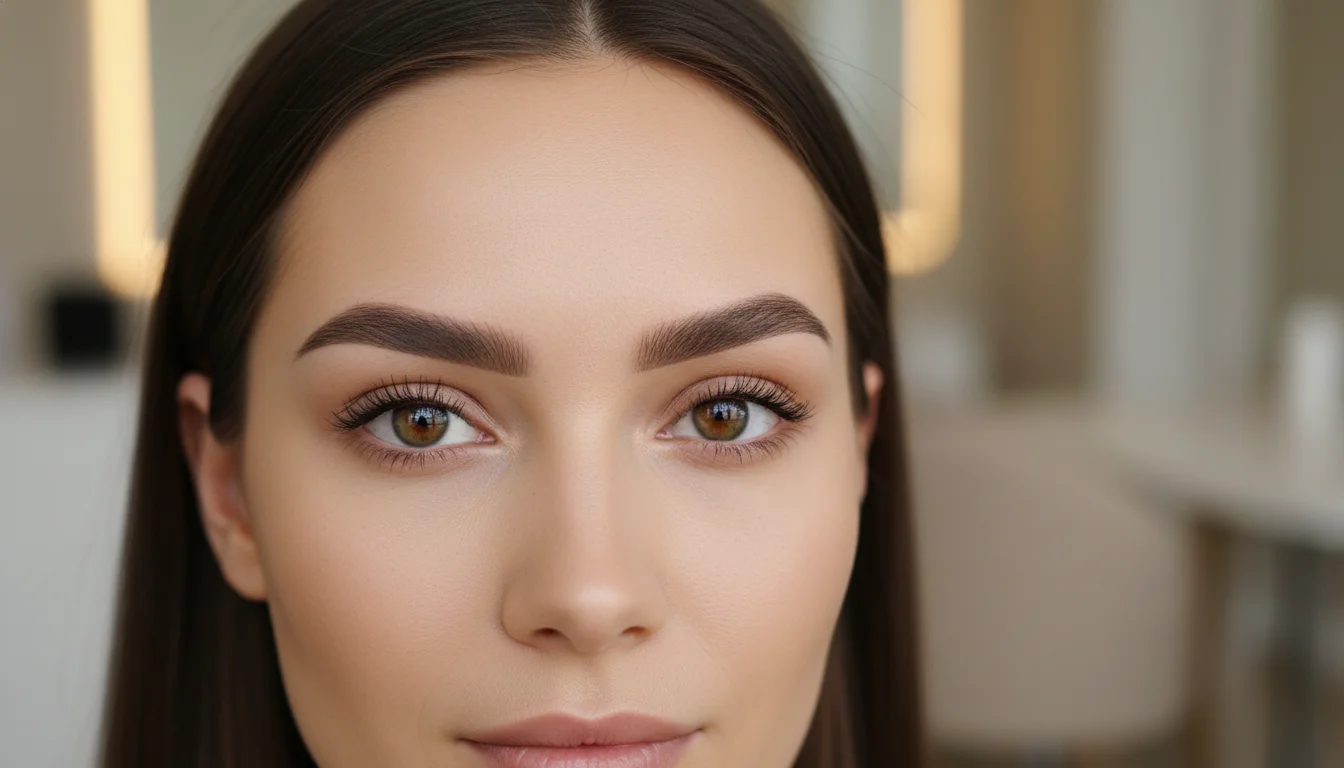 Permanent makeup eyebrow correction