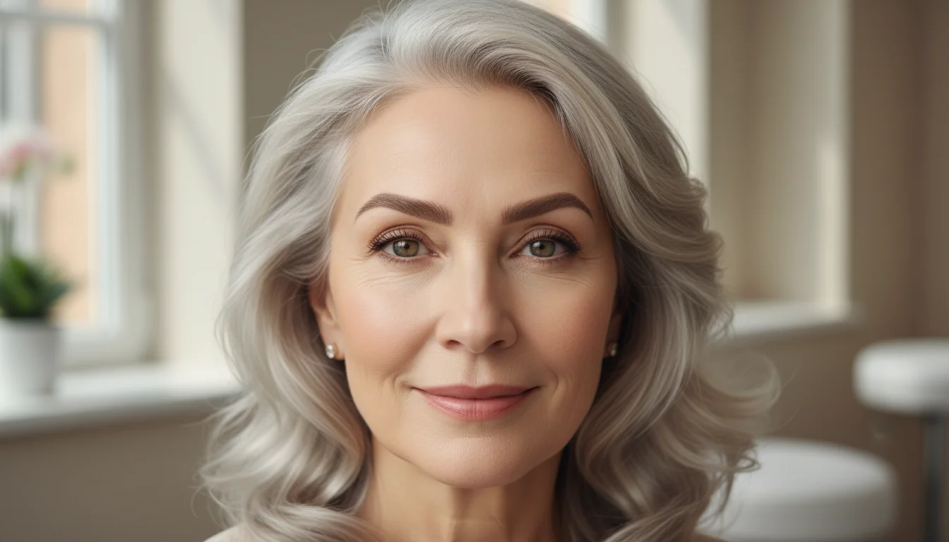 PMU eyebrows for older women