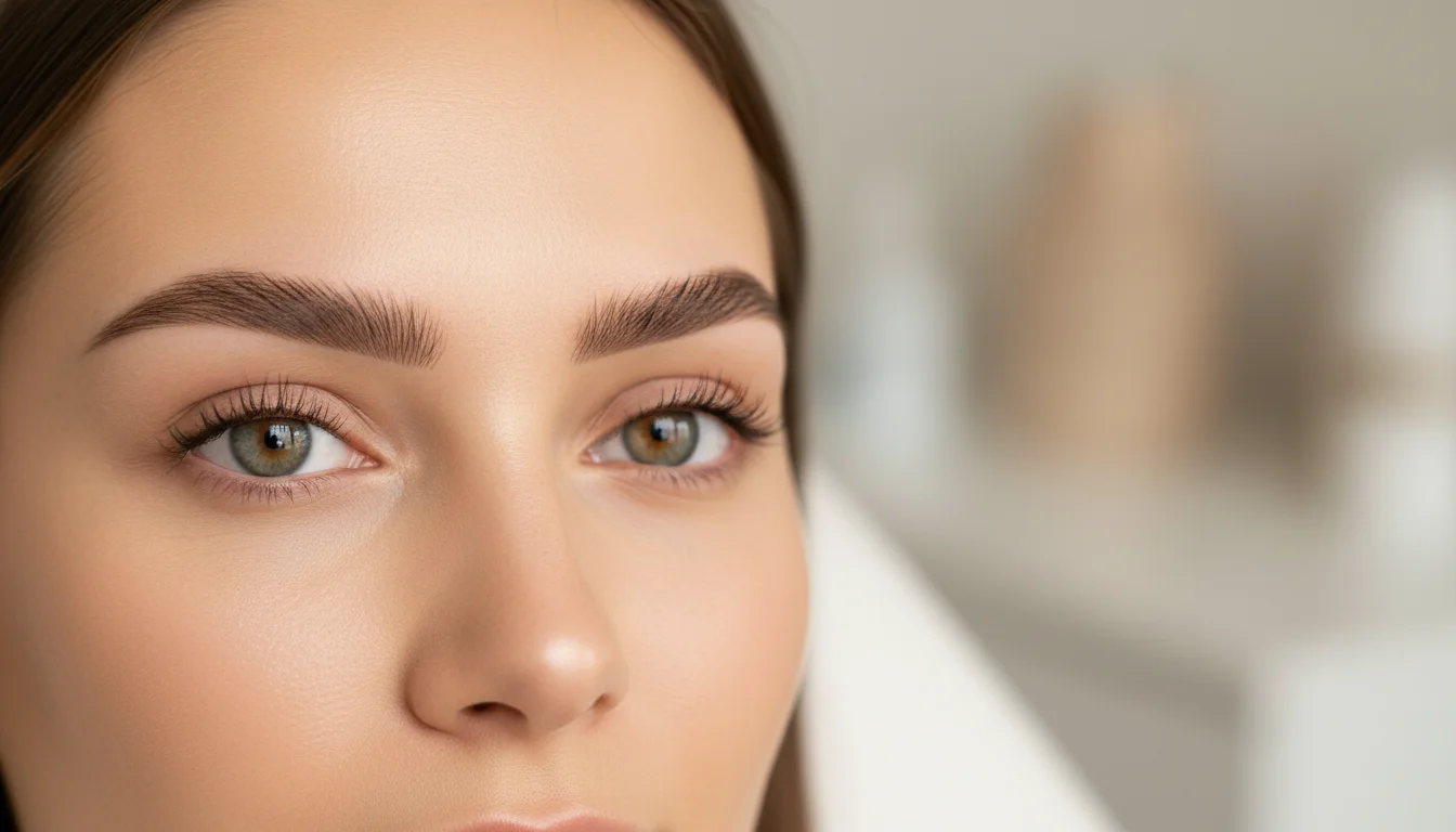 Permanent Makeup Eyebrows Without a Stencil in Berlin