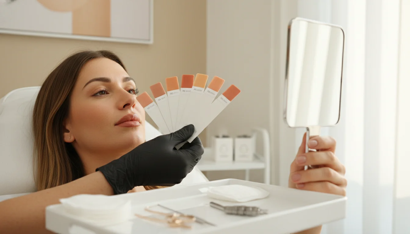 Permanent Make-up Lippen Farbwechsel von künstlich zu natürlich bei Olga Keller in Berlin
