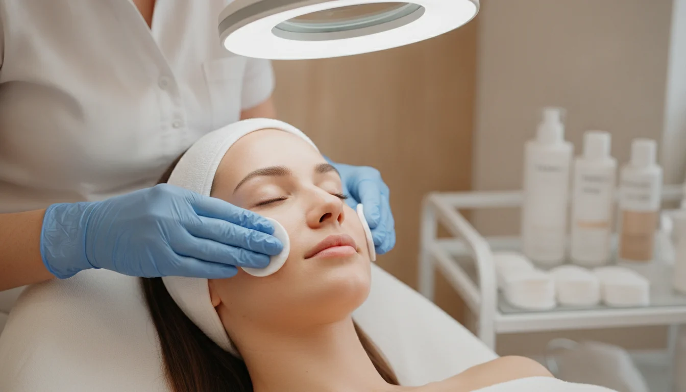 Manual deep cleansing of the skin at Kosmetikinstitut Expert in Berlin