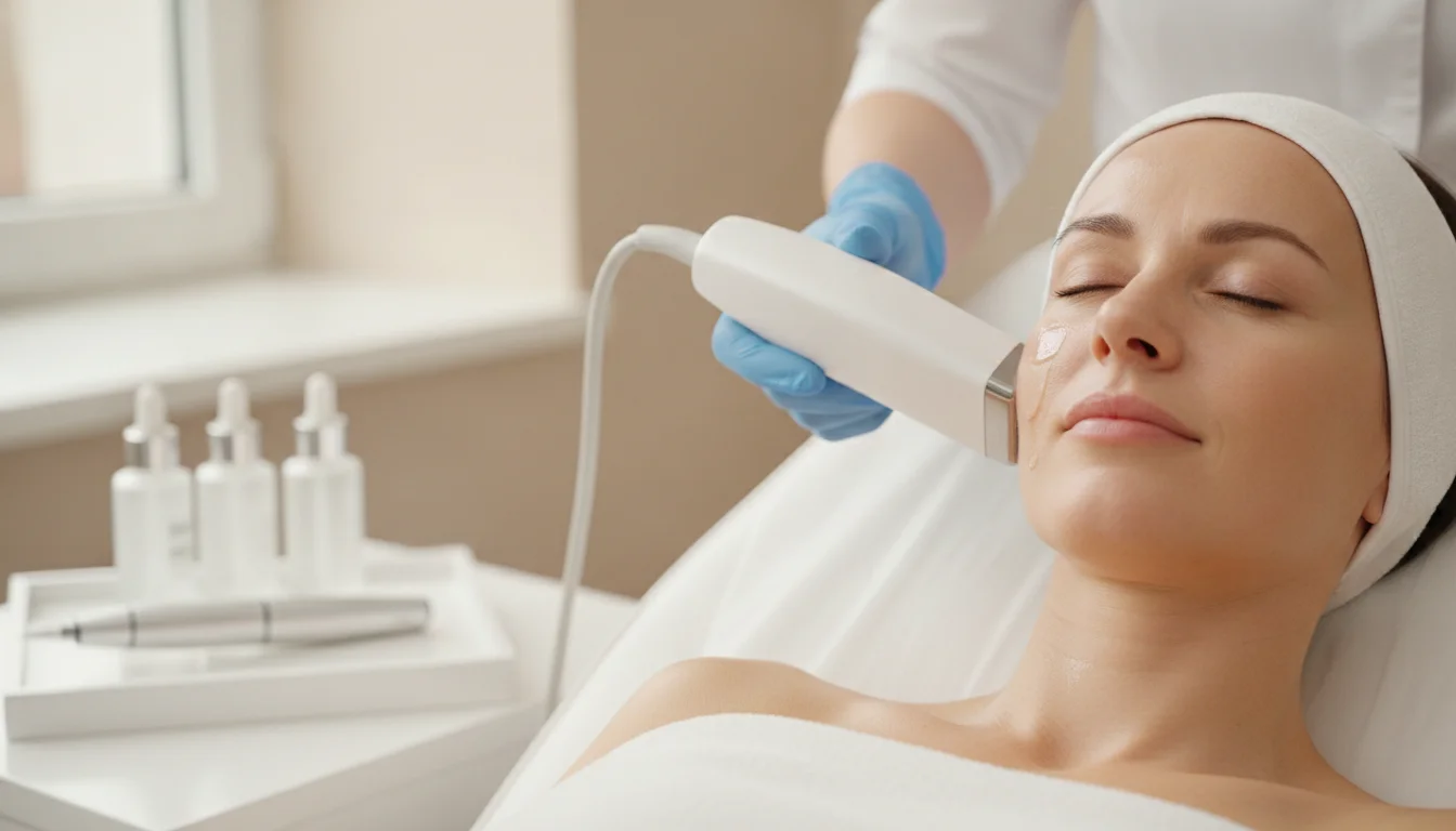 Kombination aus Ultraschall und Microneedling im Kosmetikinstitut Expert in Berlin