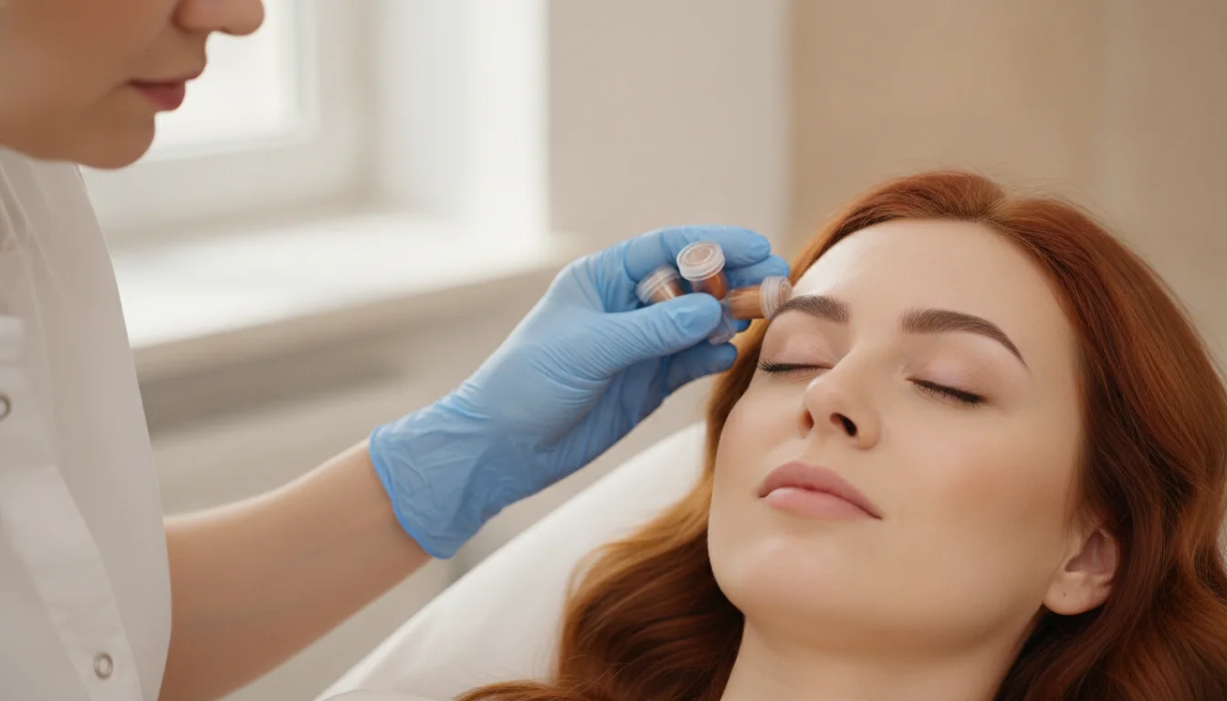 Microblading for redheads with special colour matching by Olga Keller in Berlin