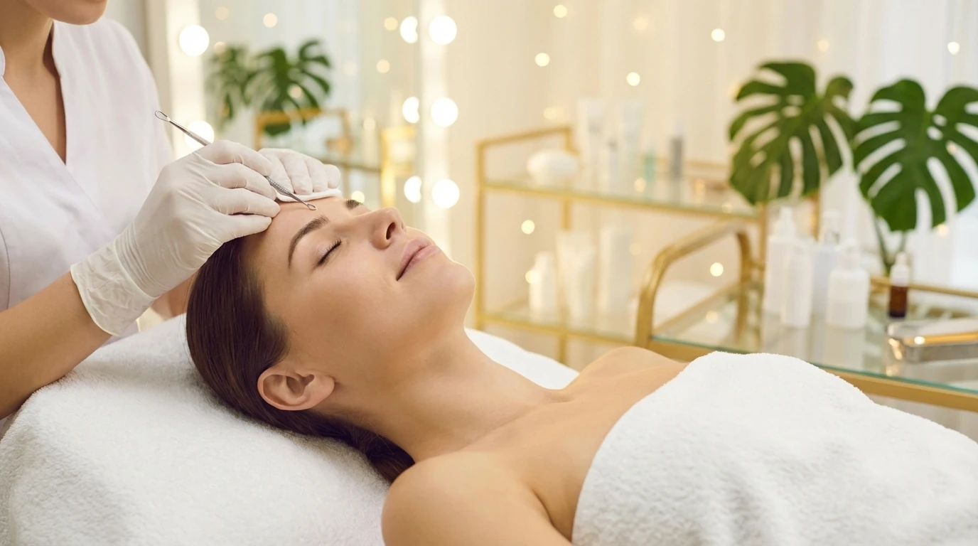 Manuelle Gesichtsausreinigung