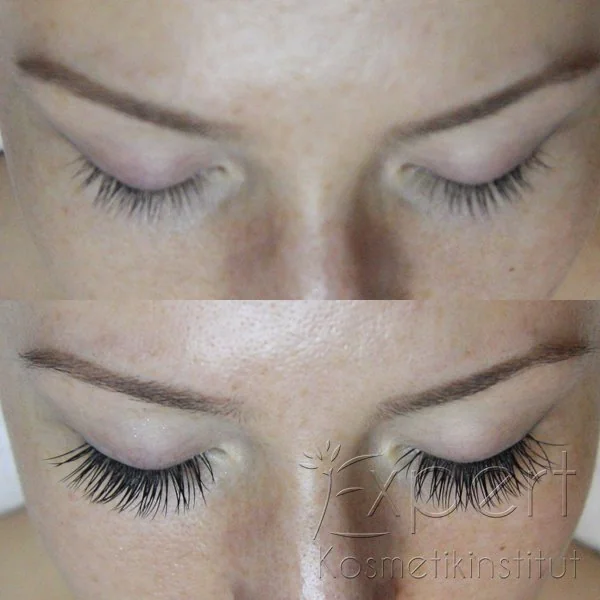 Wimpernverlängerung vorher nachher – natürlicher Look Berlin